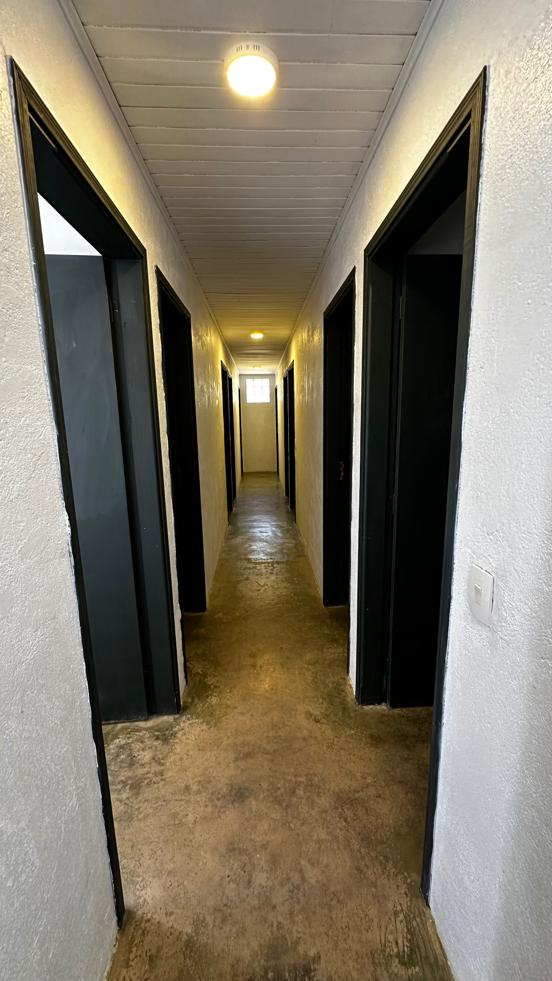 Corredor de acesso aos quartos